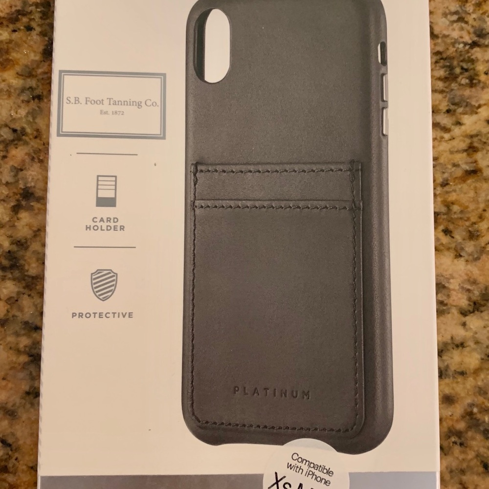 PLATINUM Leather Wallet Case for iPhone XS Max